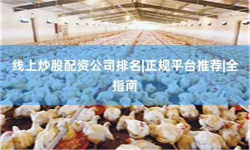 线上炒股配资公司排名|正规平台推荐|全指南